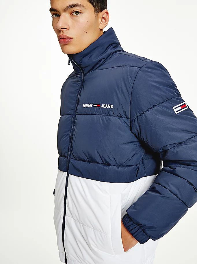 Tommy Hilfiger Reversible Recycled Puffer Jakke Herre Blå | NISTPV-960