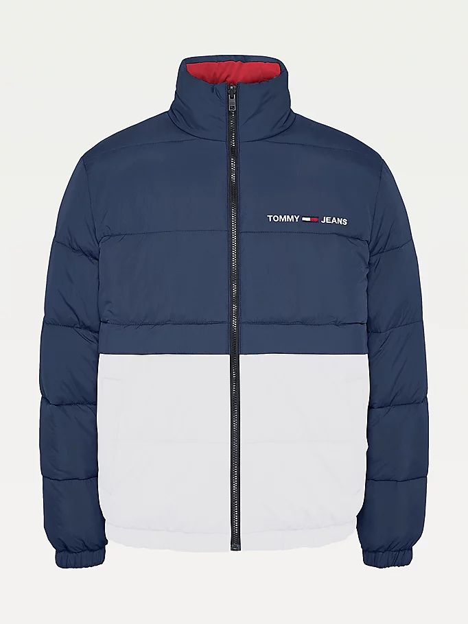 Tommy Hilfiger Reversible Recycled Puffer Jakke Herre Blå | NISTPV-960