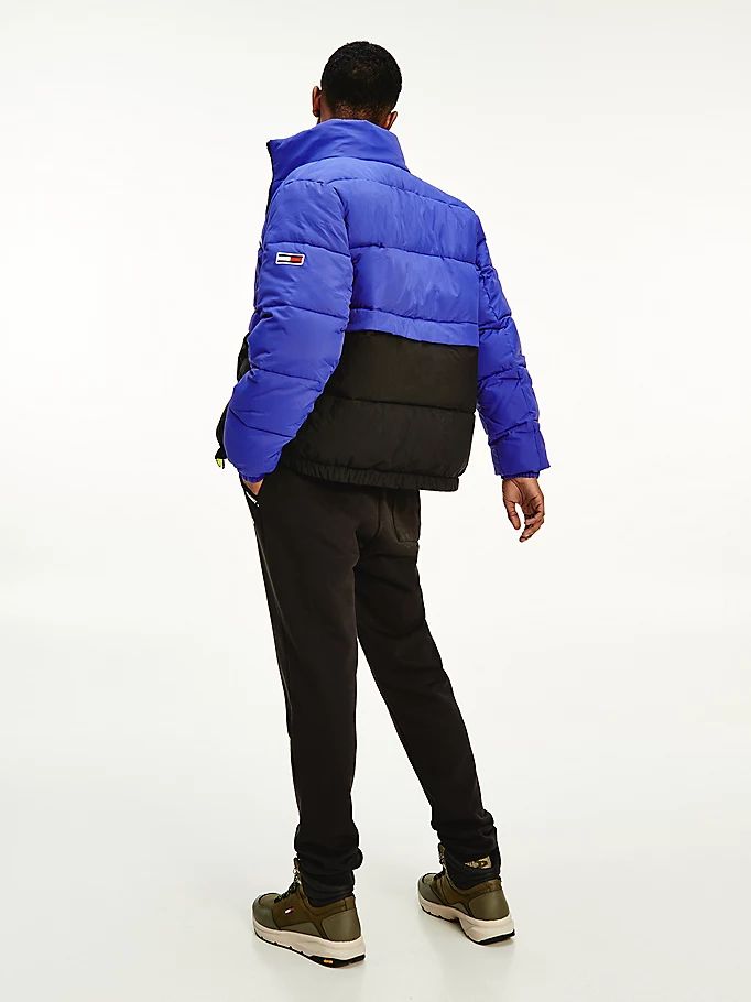 Tommy Hilfiger Reversible Recycled Puffer Jakke Herre Lilla | VTRWFU-745