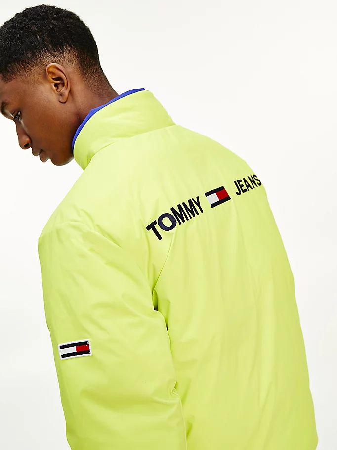 Tommy Hilfiger Reversible Recycled Puffer Jakke Herre Lilla | VTRWFU-745