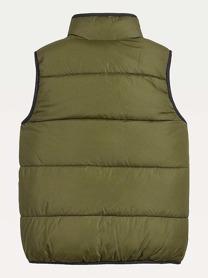 Tommy Hilfiger Reversible Sherpa Gilet Jakke Gutt Grønn | BZSQTY-341