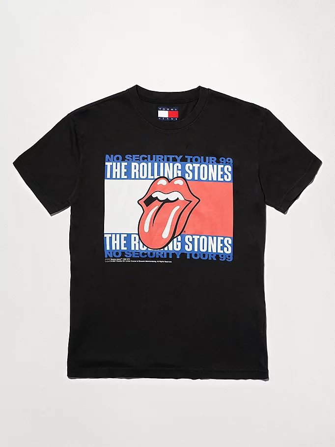 Tommy Hilfiger Revisited Rolling Stones T-skjorte Herre Svarte | NAFTES-340