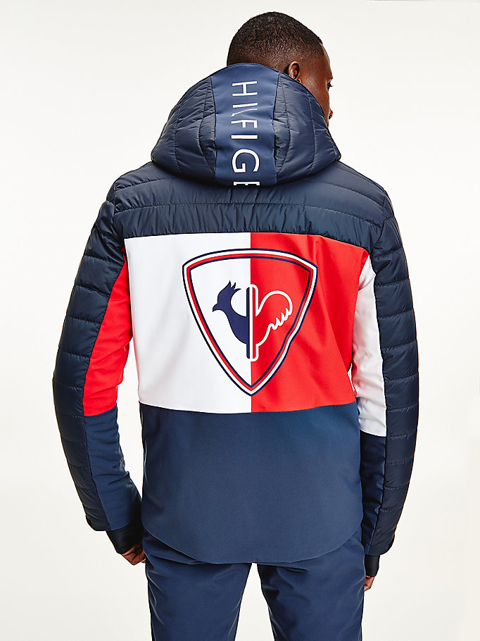 Tommy Hilfiger Rossignol Logo Colour-Blocked Stretch Ski Jakke Herre Blå | PGSAEK-527