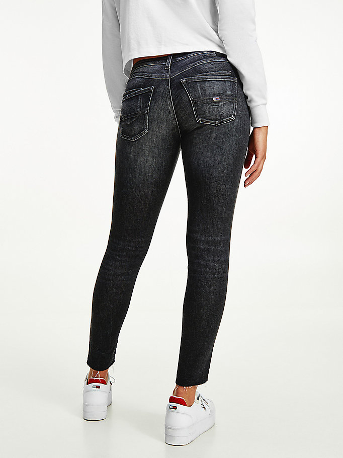 Tommy Hilfiger Scarlett Low Rise Skinny Jeans Dame Blå | GNXULS-465