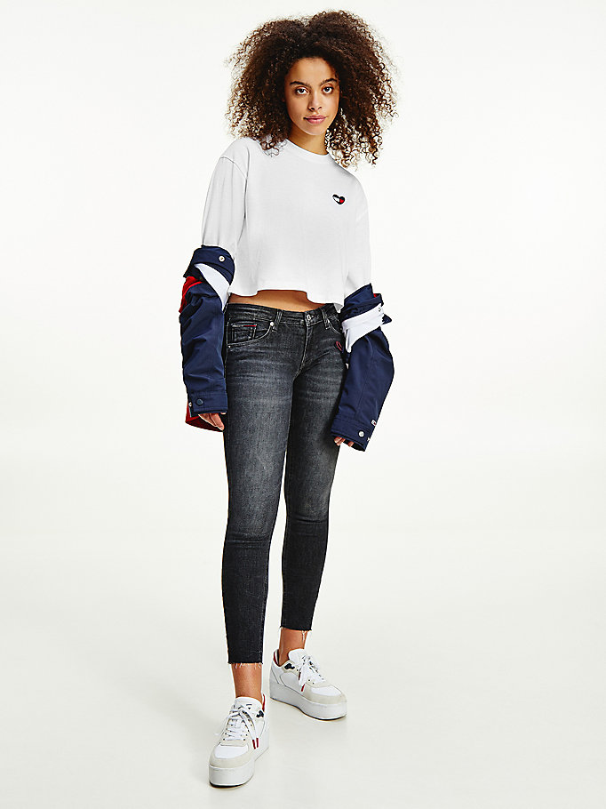 Tommy Hilfiger Scarlett Low Rise Skinny Jeans Dame Blå | GNXULS-465