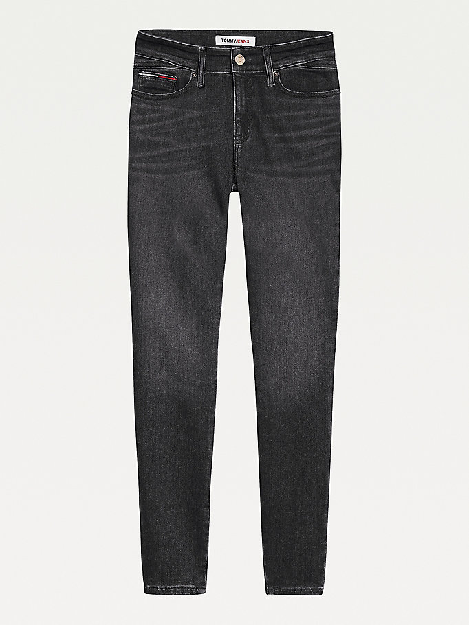 Tommy Hilfiger Shape High Rise Faded Skinny Jeans Dame Blå | UQPVSI-243