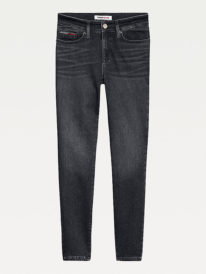 Tommy Hilfiger Shape Mid Rise Skinny Jeans Dame Blå | CFVSRB-972