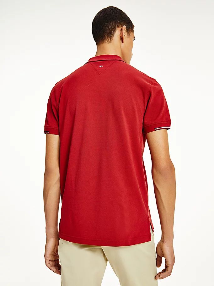 Tommy Hilfiger Signature Detailing Regular Fit Polo T Skjorte Herre Rød | HMIEPT-819