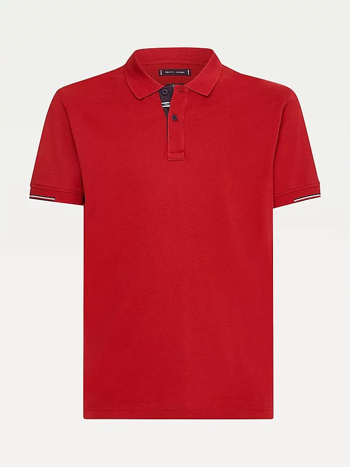 Tommy Hilfiger Signature Detailing Regular Fit Polo T Skjorte Herre Rød | HMIEPT-819