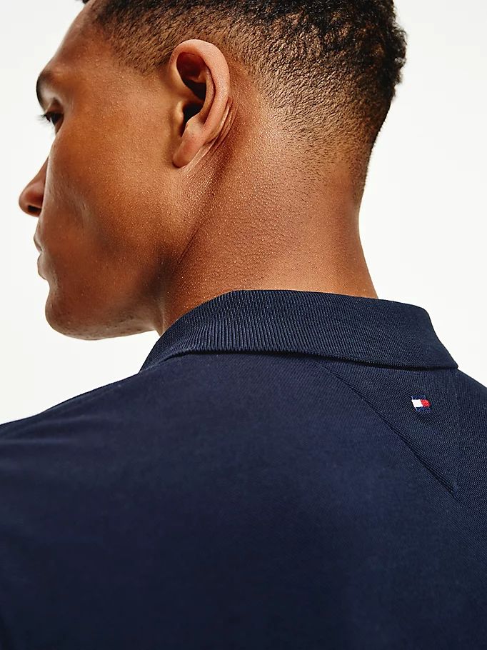 Tommy Hilfiger Signature Detailing Regular Fit Polo T Skjorte Herre Blå | RVHSFA-306