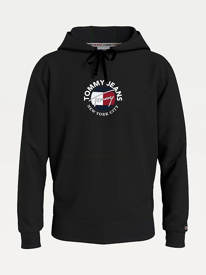 Tommy Hilfiger Signature Logo Hettegensere Herre Svarte | DJEZAM-329