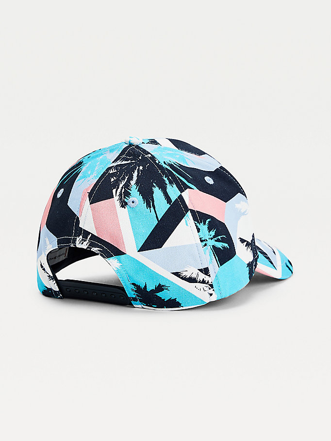 Tommy Hilfiger Signature Palm Print Hatt Gutt Blå | KJQHIB-019