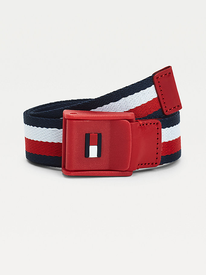 Tommy Hilfiger Signature Webbing Belte Gutt Blå | SQLDPI-183