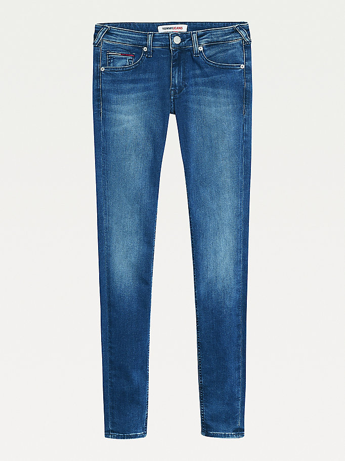 Tommy Hilfiger Sophie Low Rise Skinny Jeans Dame Blå | NZFTPQ-643