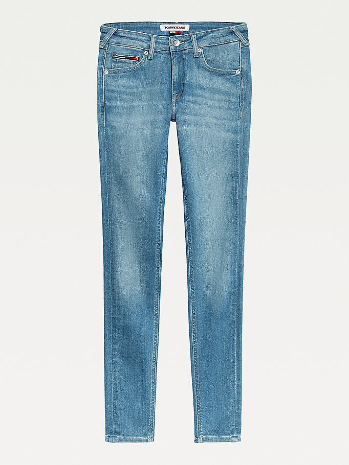 Tommy Hilfiger Sophie Low Rise Skinny Jeans Dame Blå | XCTOHM-086