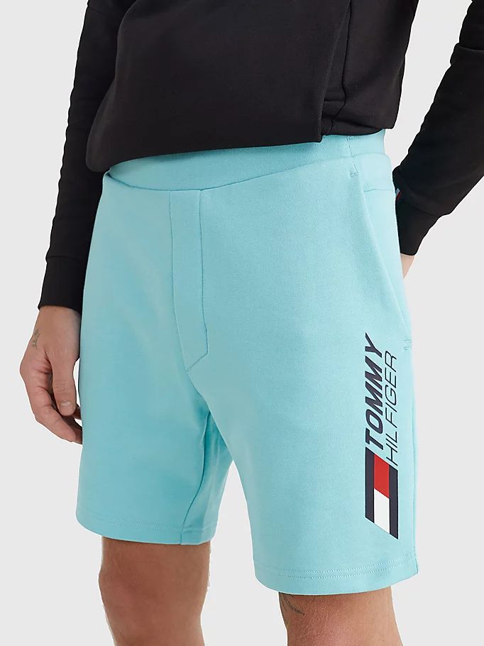 Tommy Hilfiger Sports Essential Organic Bomull Shorts Herre Blå | RGVSDB-307