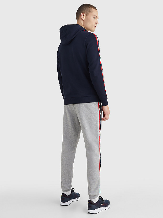 Tommy Hilfiger Sports Logo Tape Hettegensere Herre Blå | ZWDEXP-485