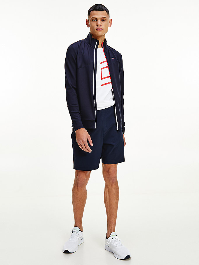 Tommy Hilfiger Sports Logo Trenings Shorts Herre Blå | SKBYJG-263