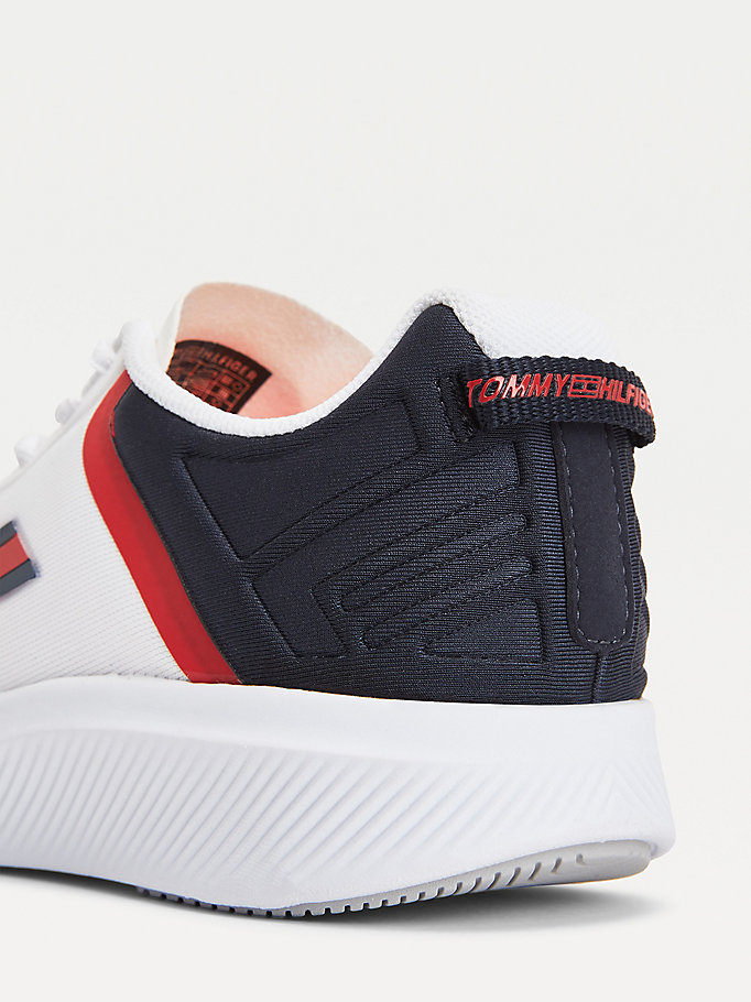 Tommy Hilfiger Sports Mixed Panel Joggesko Dame Hvite | EQNPTI-183