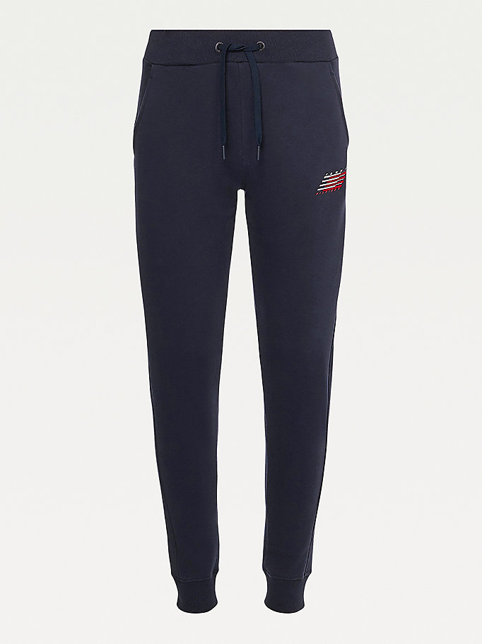 Tommy Hilfiger Sports Organic Bomull Joggers Dame Blå | IGJCNY-584