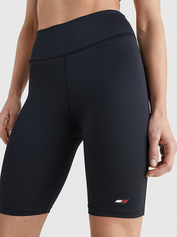 Tommy Hilfiger Sports Performance Fit Shorts Dame Svarte | LUTXMW-162