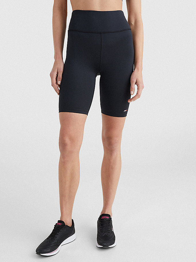 Tommy Hilfiger Sports Performance Fit Shorts Dame Svarte | LUTXMW-162