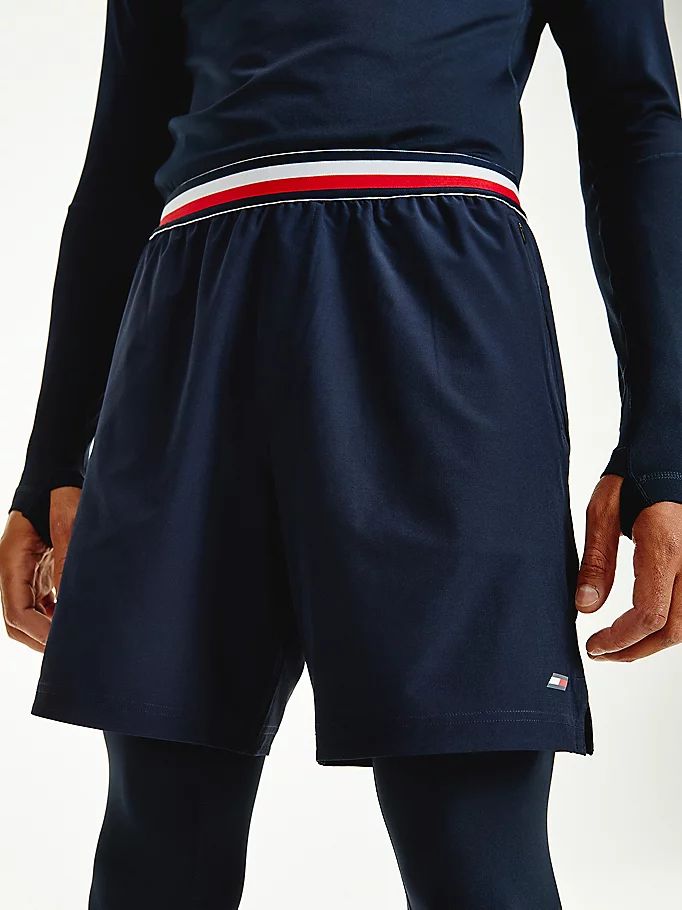 Tommy Hilfiger Sports Signature Tape Recycled Shorts Herre Blå | ERGOKV-079