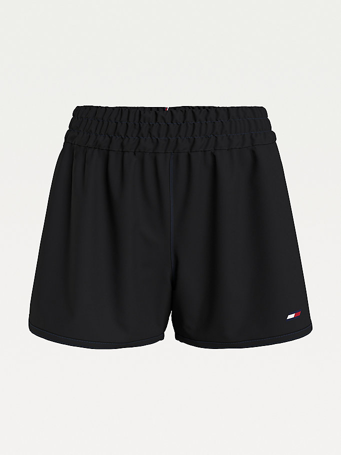 Tommy Hilfiger Sports Stretch Woven Shorts Dame Svarte | RPITQS-872