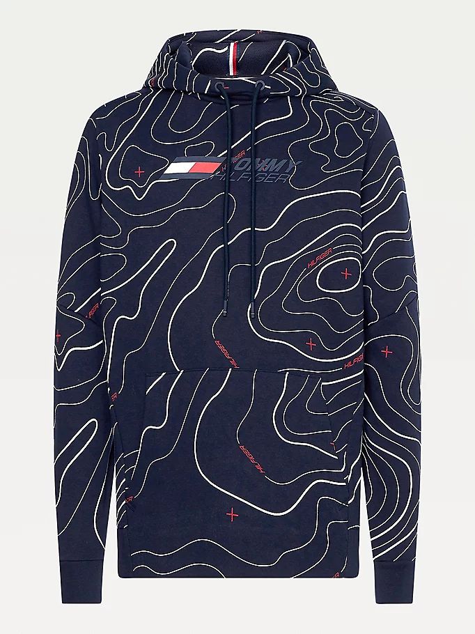 Tommy Hilfiger Sports Th Cool Flex Map Hettegensere Herre Blå | SBCYLK-093