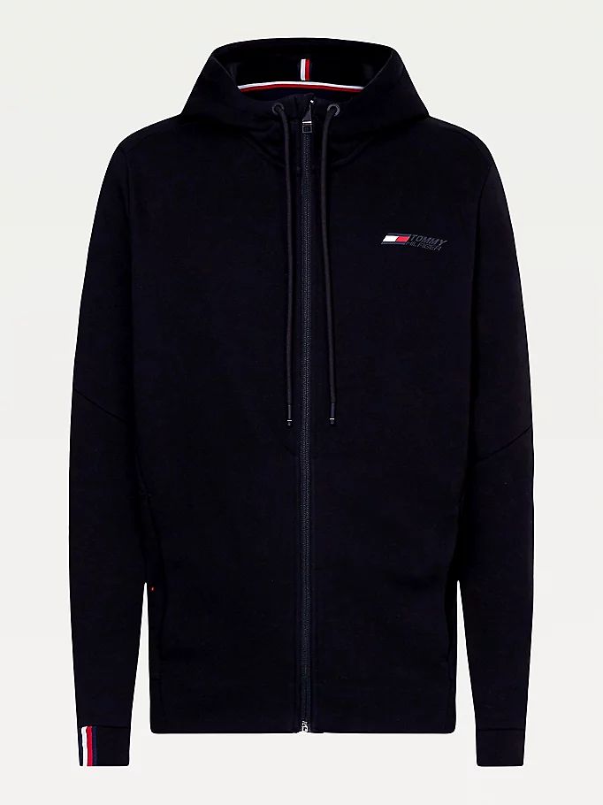 Tommy Hilfiger Sports Th Flex Cool Zip-Thru Hettegensere Herre Svarte | VDOYZR-423