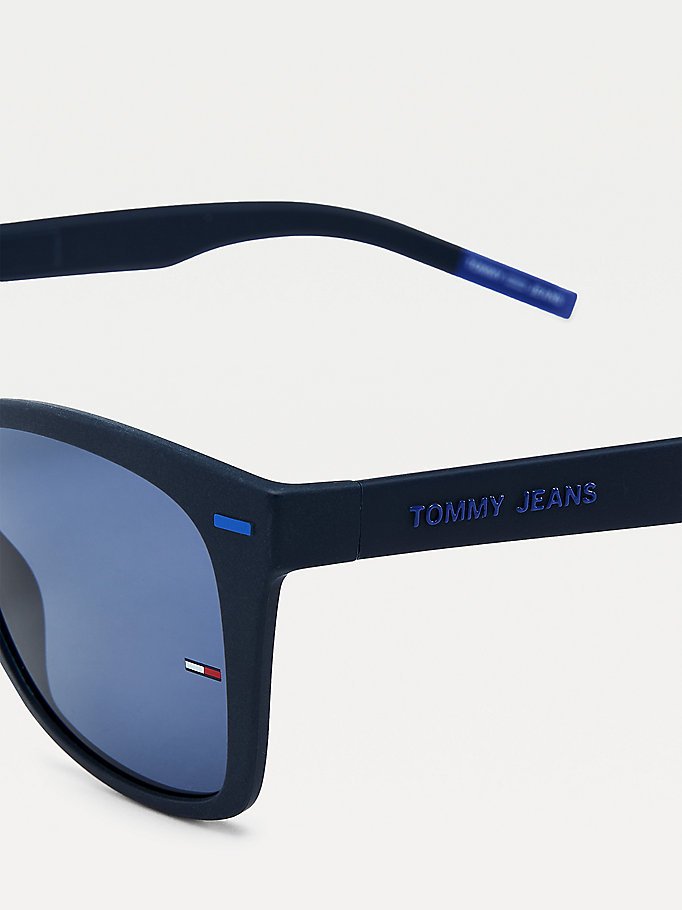 Tommy Hilfiger Square Frame Solbriller Herre Blå | JIKDLP-371