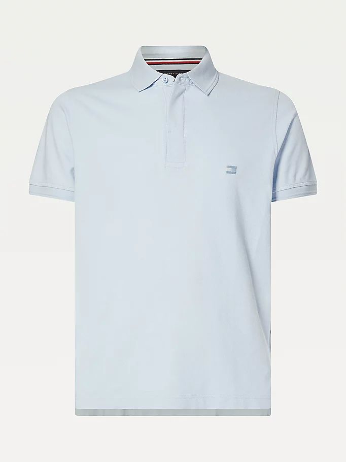 Tommy Hilfiger Stretch Organic Bomull Slim Fit Polo T Skjorte Herre Blå | EYGCXQ-389