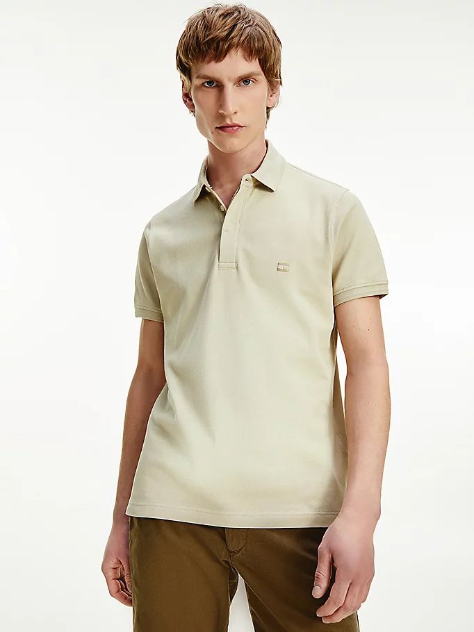 Tommy Hilfiger Stretch Organic Bomull Slim Fit Polo T Skjorte Herre Khaki | WECDOA-582