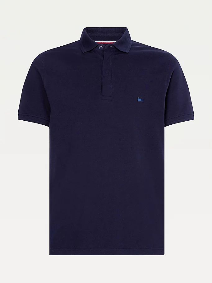 Tommy Hilfiger Stretch Organic Bomull Slim Fit Polo T Skjorte Herre Blå | XOWEQM-018