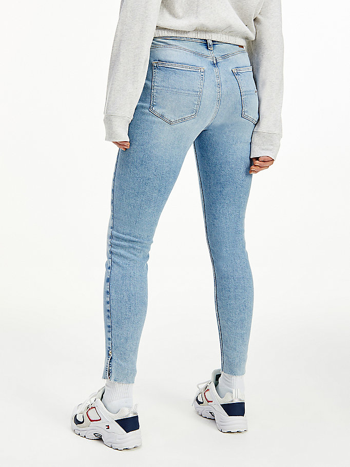 Tommy Hilfiger Sylvia High Rise Skinny Jeans Dame Blå | JPXMNG-970