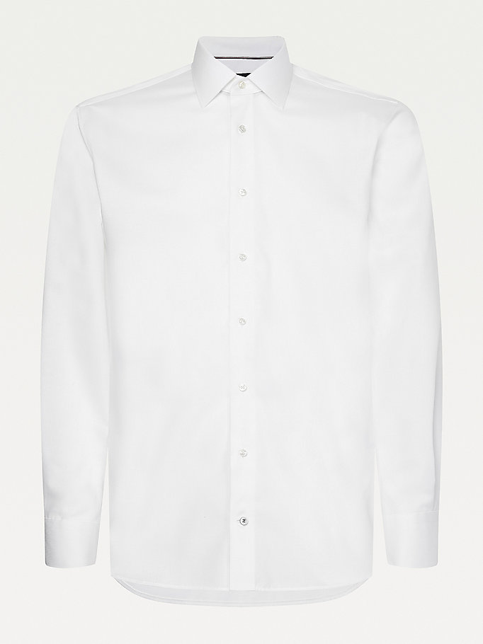 Tommy Hilfiger Tailored Non Iron Skjorte Herre Hvite | QKJLHZ-021