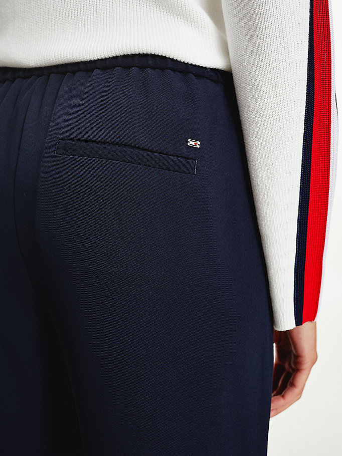 Tommy Hilfiger Tapered Twill Joggers Dame Blå | ZTVPXB-759