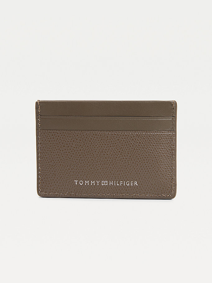 Tommy Hilfiger Th Business Small Lær Card Holder Lommebok Herre Brune | BCKROF-950