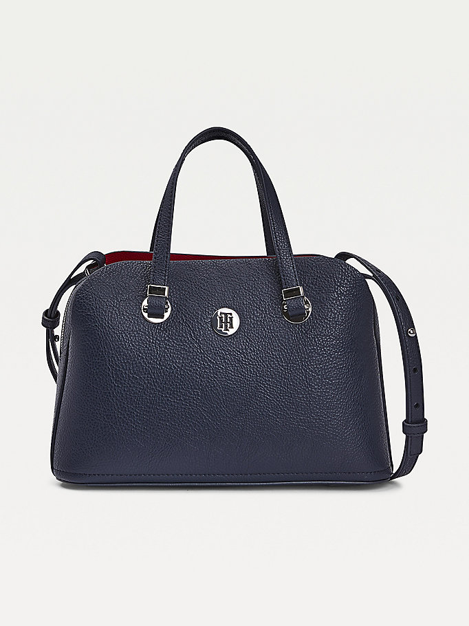 Tommy Hilfiger Th Core Medium Satchel Satchel Bag Dame Blå | YULGZQ-497