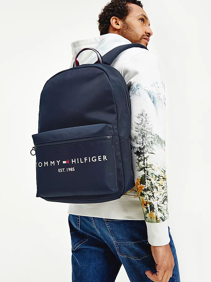 Tommy Hilfiger Th Established Ryggsekk Herre Blå | JOYQGD-043