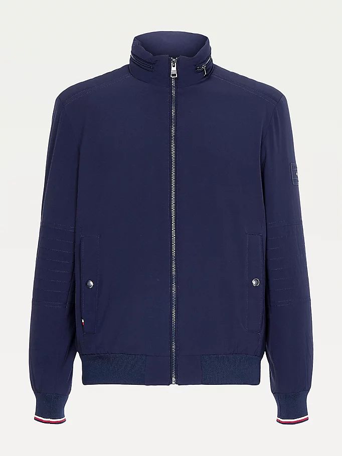 Tommy Hilfiger Th Flex Concealed Hood Filled Jakke Herre Blå | UTQSCK-537