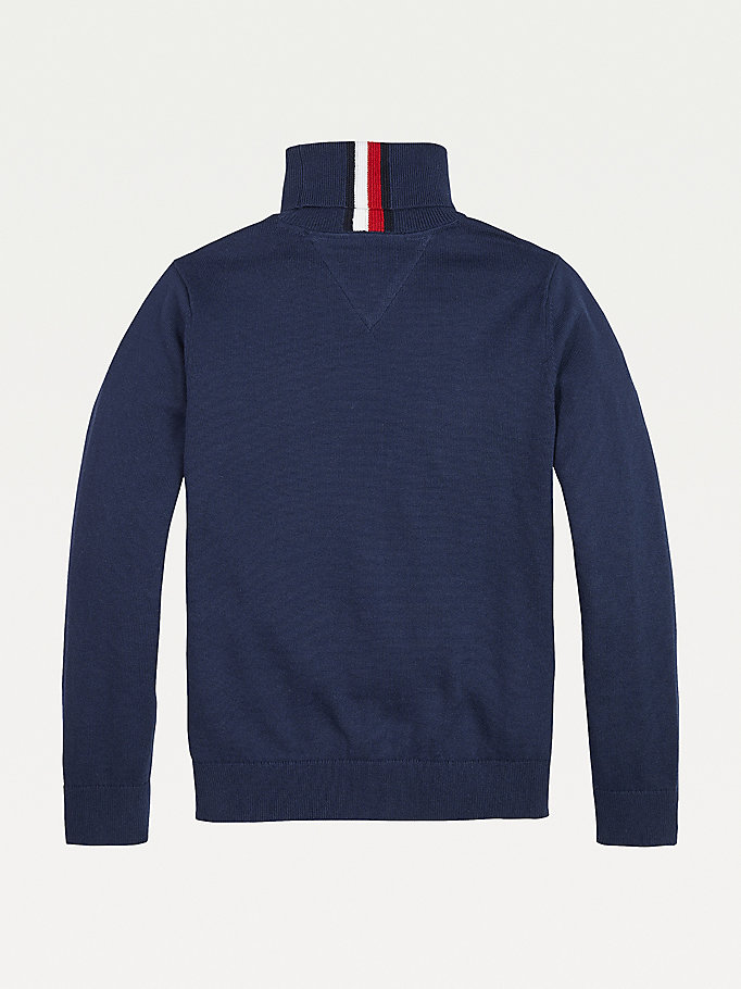 Tommy Hilfiger Th Warm Roll-Neck Jumper Gutt Blå | VSZUNX-375