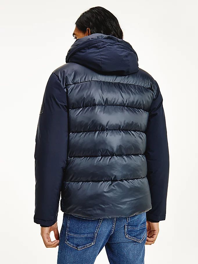 Tommy Hilfiger Th Warm Tech Filled Puffer Jakke Herre Blå | AHEIWZ-214