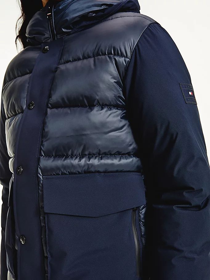 Tommy Hilfiger Th Warm Tech Filled Puffer Jakke Herre Blå | AHEIWZ-214