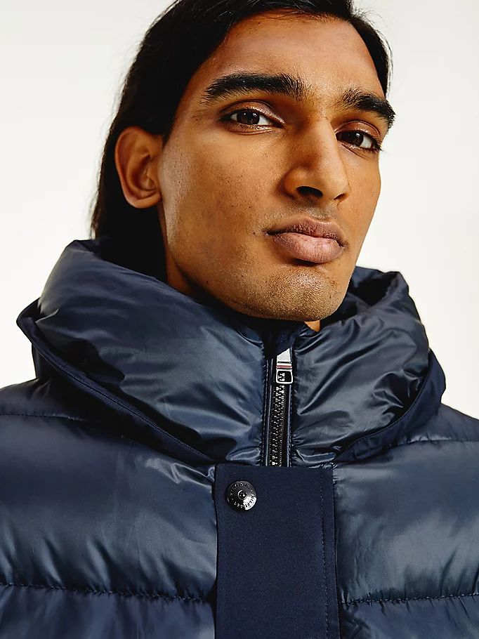 Tommy Hilfiger Th Warm Tech Filled Puffer Jakke Herre Blå | AHEIWZ-214