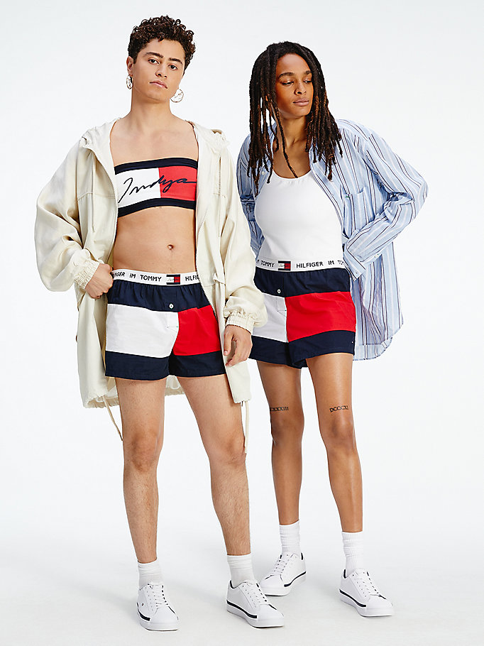 Tommy Hilfiger Tommyxindya Bokser Dameundertøy Dame Blå | WUTFYE-984