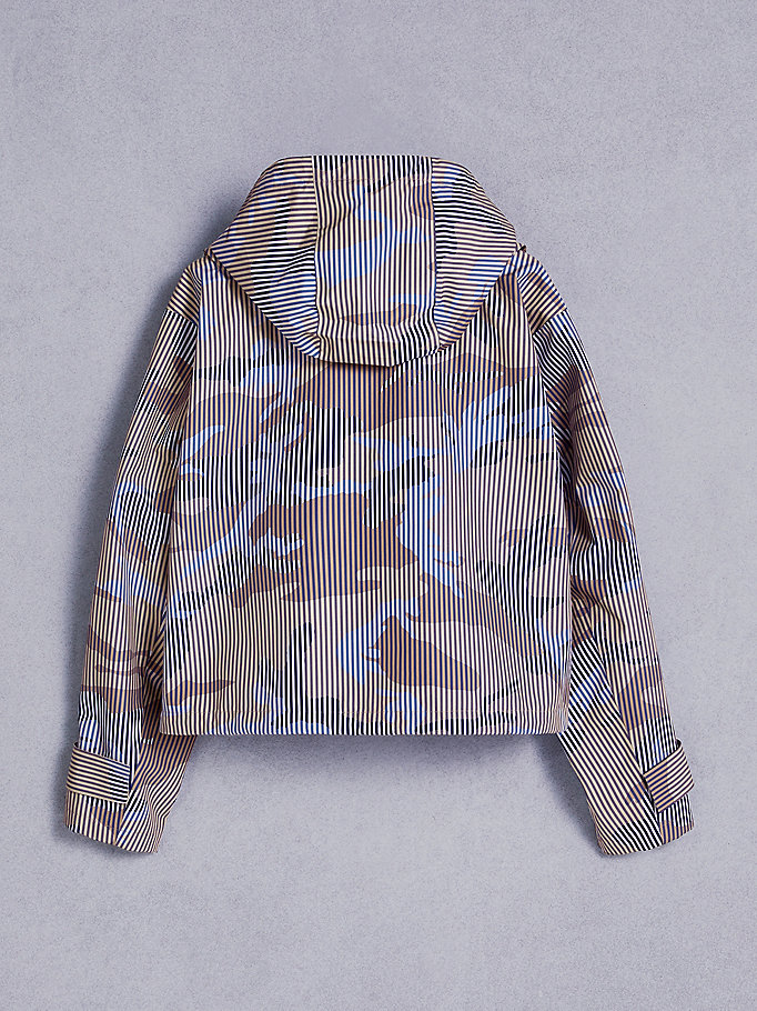 Tommy Hilfiger Tommyxtimberland Camo Cropped Jakke Dame Beige | LWXDVC-714