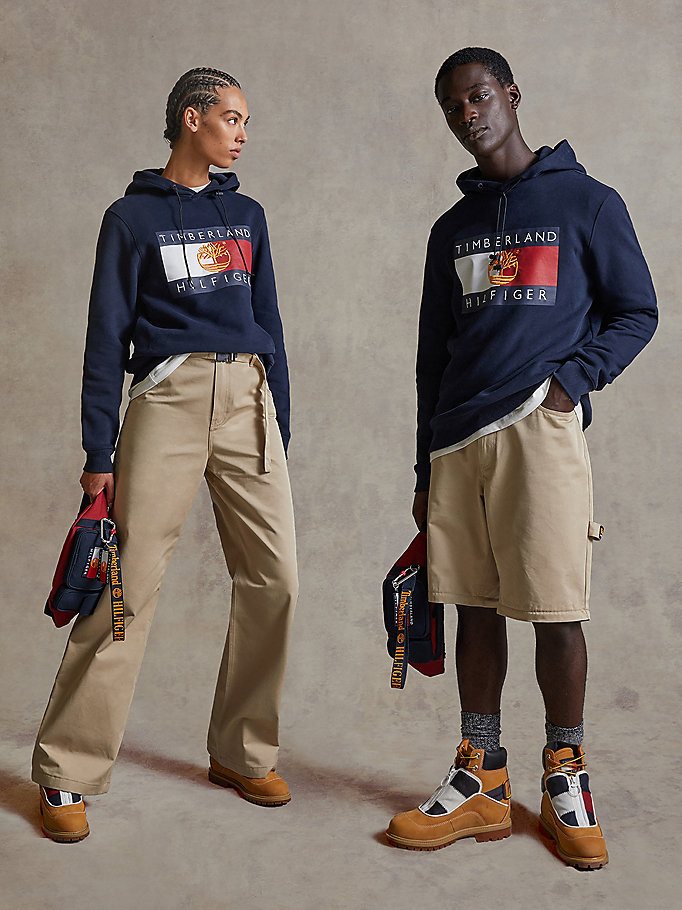 Tommy Hilfiger Tommyxtimberland Dual Gender Flag Hettegensere Herre Blå | GMHDLK-867