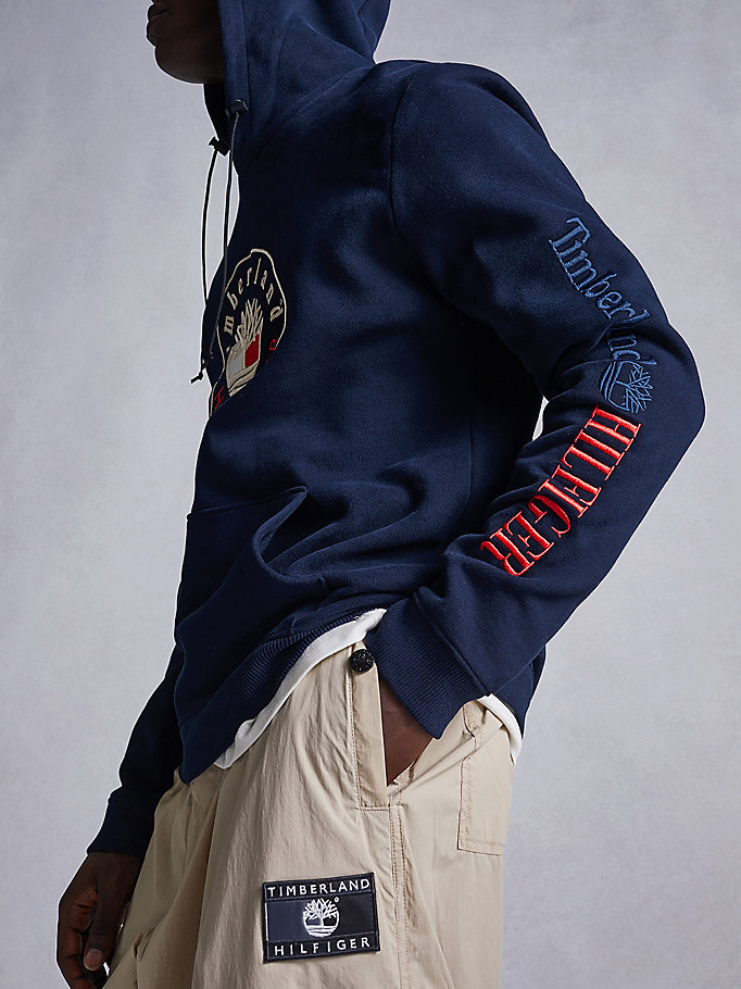 Tommy Hilfiger Tommyxtimberland Dual Gender Logo Hettegensere Herre Blå | HSDQRB-146