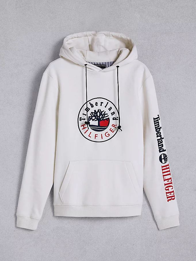 Tommy Hilfiger Tommyxtimberland Dual Gender Logo Hettegensere Herre Hvite | LXKIRT-421